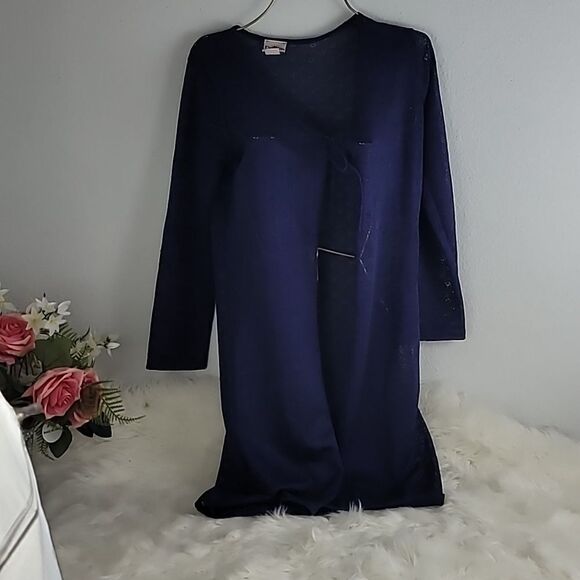 1771  DYNAMITE Blue Sweater long Sleeve Size Small - Picture 1 of 4